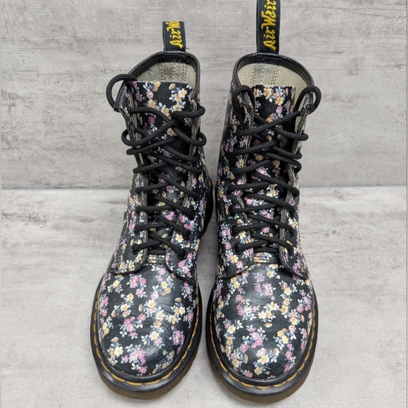 Dr. Martens 1460 Tydee Ditsy Floral Combat Boots Women's Size 6 - Picture 4 of 12